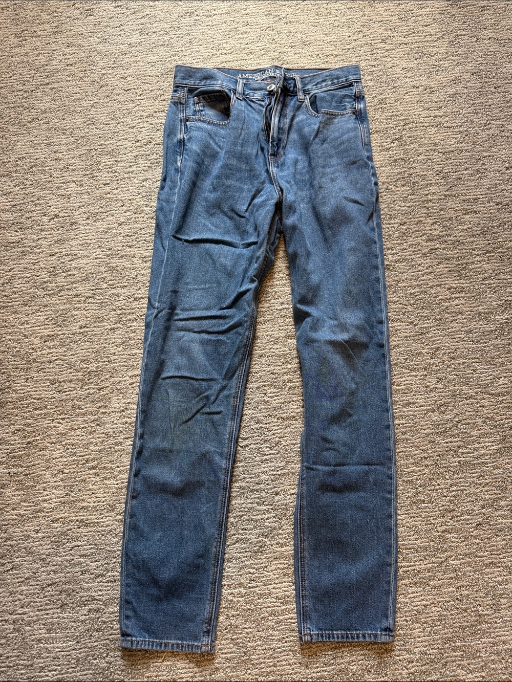 American Eagle Outfitters High-Rise Blue Jeans